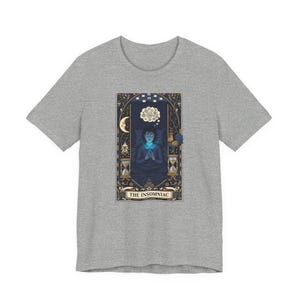 The Insomniac Tarot Card Graphic Tee - Night Owl Witchy Gift image 14