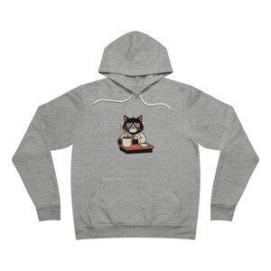 Sudadera con capucha "No me molestes" - Regalo para gatos gruñones de oficina imagen 5