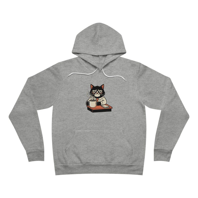 Sudadera con capucha "No me molestes" - Regalo para gatos gruñones de oficina imagen 5