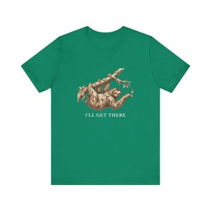 Funny Sloth T-Shirt, I'll Get There Tee, Lazy Animal Lover Gift Bild 11