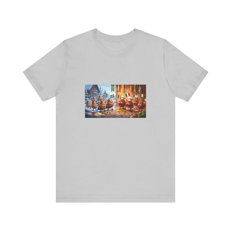 Meatball Wars Sweden vs Italy Graphic Tee - Funny Food Lover Gift image 5