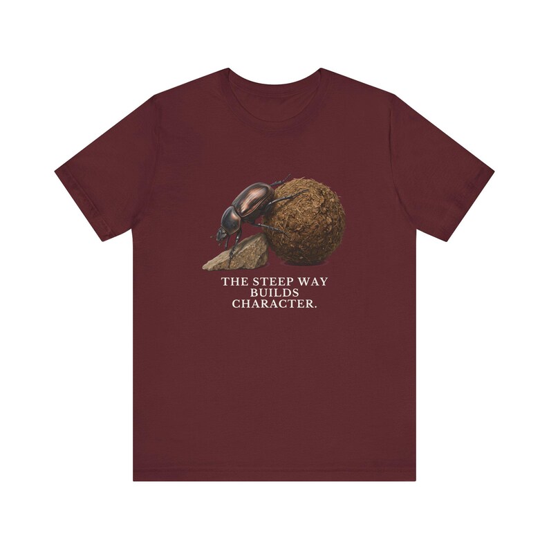 The Steep Way Builds Character T-Shirt image 3