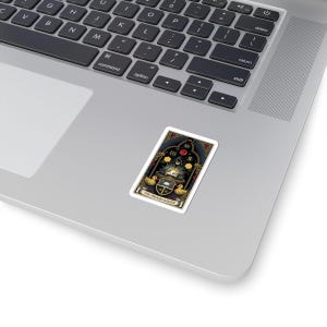 The Programmer Tarot Card Sticker - Funny Graphic Gift image 2