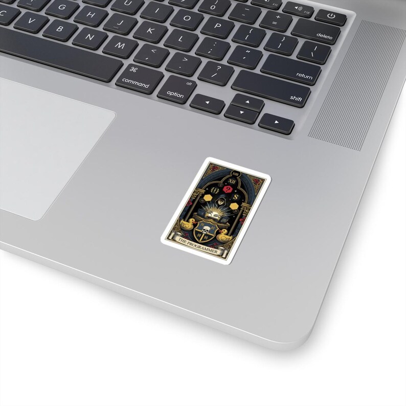 The Programmer Tarot Card Sticker - Funny Graphic Gift image 2