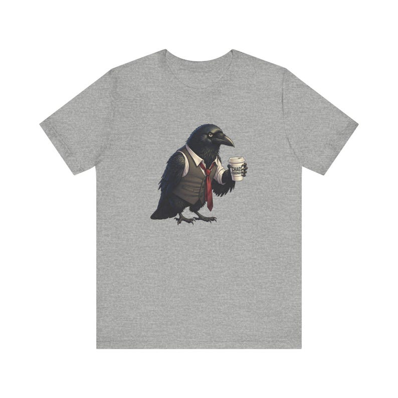 Chaos Coordinator Raven Graphic Tee - Funny Work Chaos Gift imagem 3