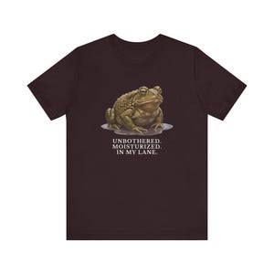 Unbothered Moisturized In My Lane Shirt, Funny Toad Tee, Frog Meme Gift, Cottagecore Self Care Graphic T-Shirt image 20