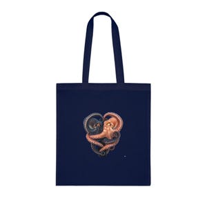 Octopus Yin Yang Tote Bag - Ocean Lover Cephalopod Gift image 4