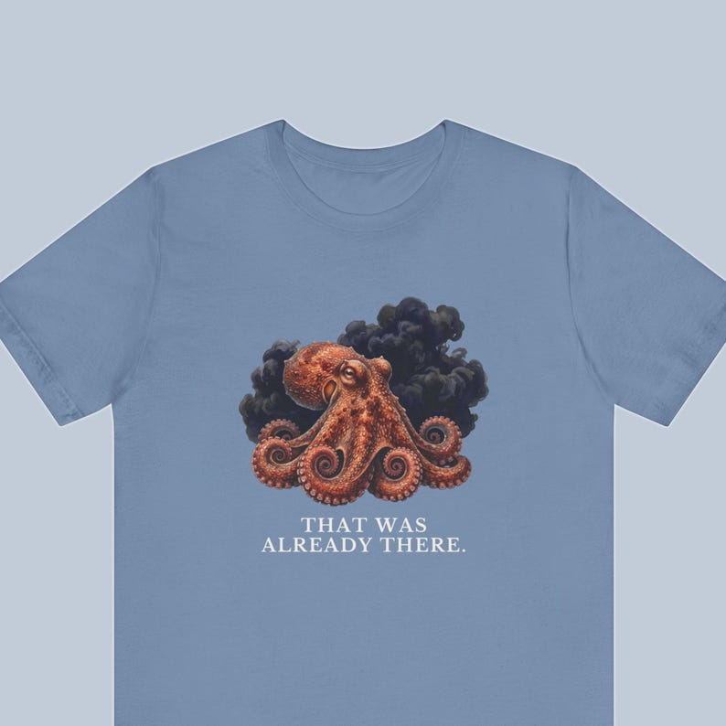 Whoever Smelt It Octopus Shirt, Funny Octopus Tee, Dad Joke Gift, Sarcastic Humor T-Shirt, Cephalopod Graphic Tee Bild 1