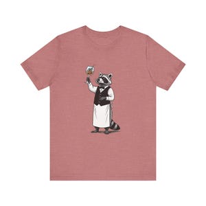 Trash Panda Sommelier Graphic Tee - Raccoon Wine Humor Gift image 6