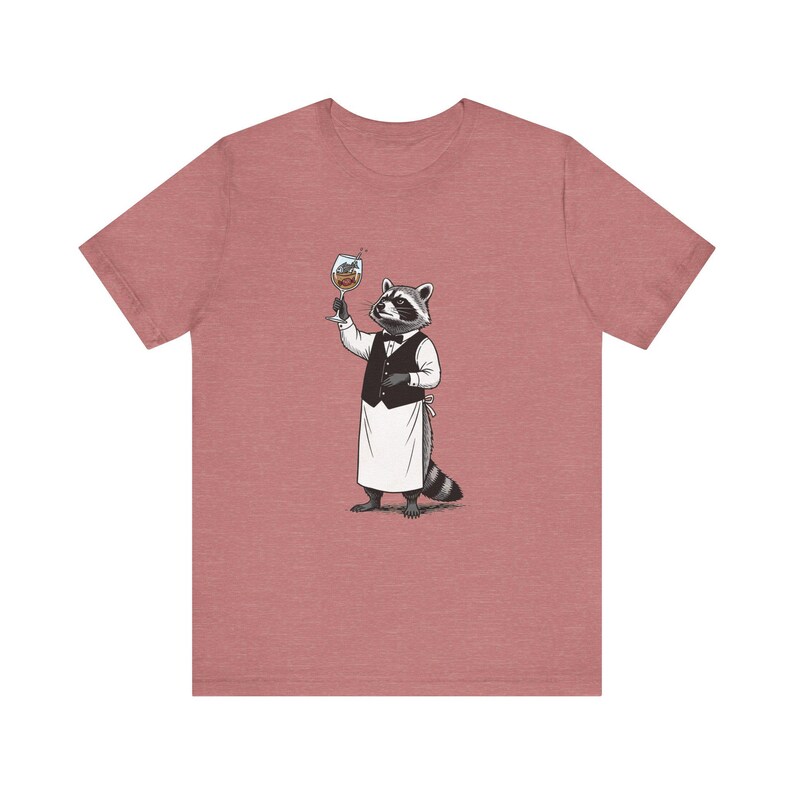 Trash Panda Sommelier Graphic Tee - Raccoon Wine Humor Gift image 6