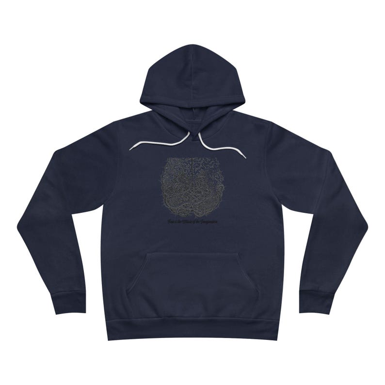 Fear Is the Misuse of the Imagination Hoodie - Dark Art Quote Gift Bild 8