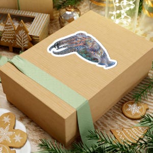 Cuttlefish Sticker - Colour Changing Cuttlefish Kiss-Cut Sticker, Marine Biology Gift image 9