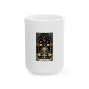 The Programmer Tarot Card Ceramic Mug - Funny Graphic Gift image 2