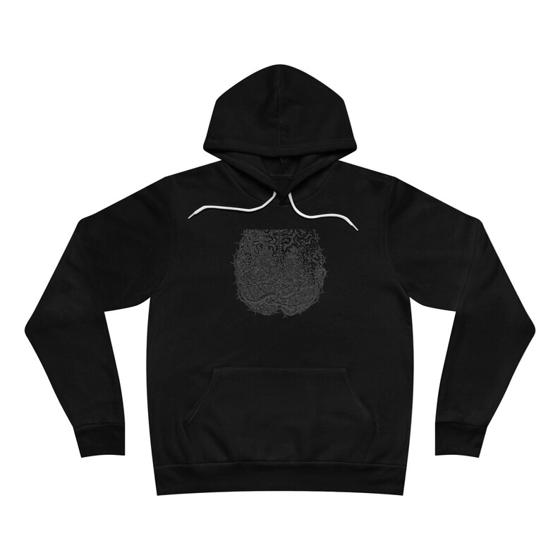 Fear Is the Misuse of the Imagination Hoodie - Dark Art Quote Gift Bild 5