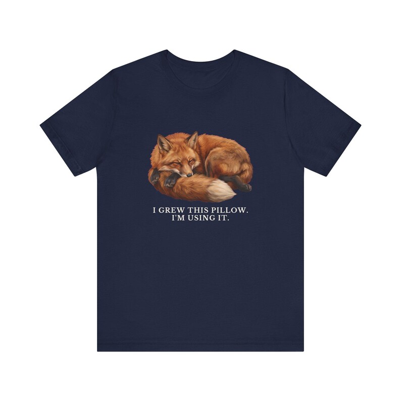 I Grew This Pillow Shirt, Funny Red Fox Tee, Sleepy Nap Lover Gift, Cottagecore Animal Graphic T-Shirt, Cute Fox bild 16