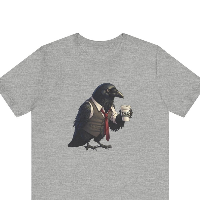 Chaos Coordinator Raven Graphic Tee - Funny Work Chaos Gift imagem 1