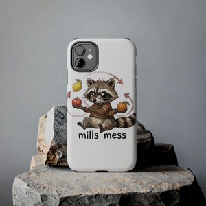 Funda para teléfono Mills Mess Mapache Malabarista - Divertido regalo de animal malabarista imagen 5