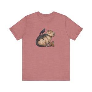 Camiseta estampada "Capibara With Friends" - Regalo de animales para relajarse al máximo imagen 3