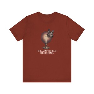 Drawn To Bad Decisions T-Shirt image 7