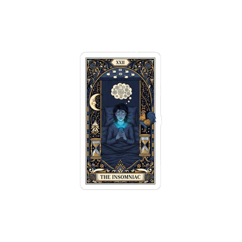 The Insomniac Tarot Card Sticker image 1