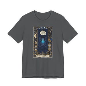 The Insomniac Tarot Card Graphic Tee - Night Owl Witchy Gift image 16