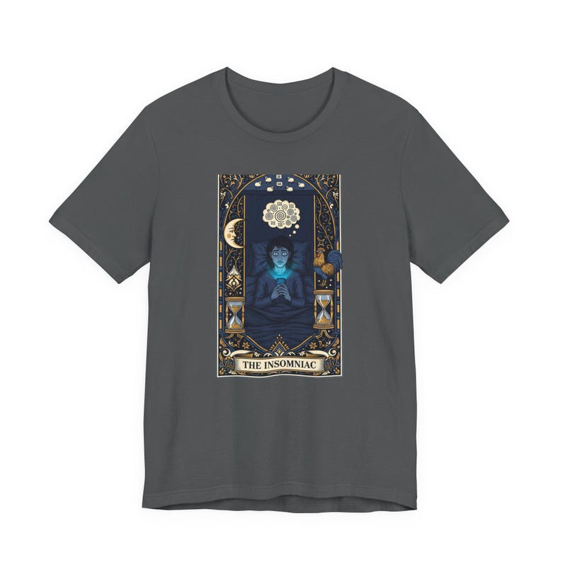 The Insomniac Tarot Card Graphic Tee - Night Owl Witchy Gift image 16