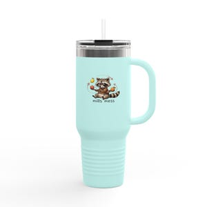 Mills Mess Raccoon Juggler Travel Tumbler - Funny Juggling Animal Gift image 6