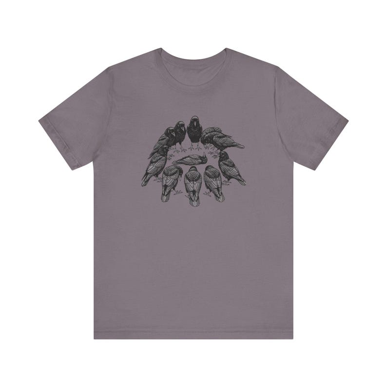 A Murder of Crows Graphic Tee - Gothic Bird Lover Gift bild 11