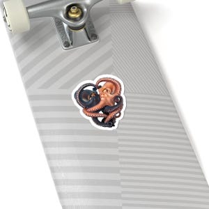 Octopus Yin Yang Sticker zdjęcie 8