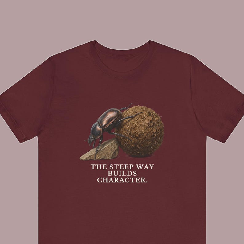 The Steep Way Builds Character T-Shirt image 1