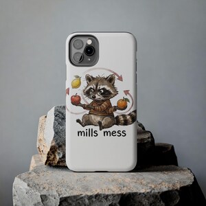 Funda para teléfono Mills Mess Mapache Malabarista - Divertido regalo de animal malabarista imagen 17