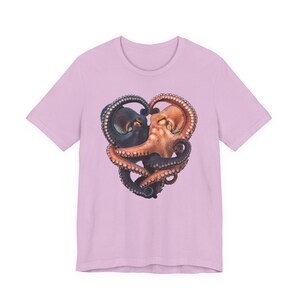 Octopus Yin Yang Graphic Tee - Ocean Lover Cephalopod Gift image 4