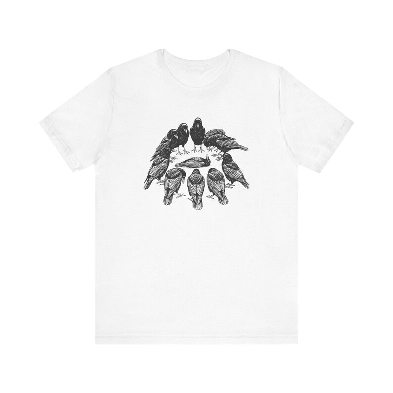 A Murder of Crows Graphic Tee - Gothic Bird Lover Gift bild 4