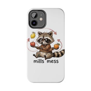 Funda para teléfono Mills Mess Mapache Malabarista - Divertido regalo de animal malabarista imagen 20