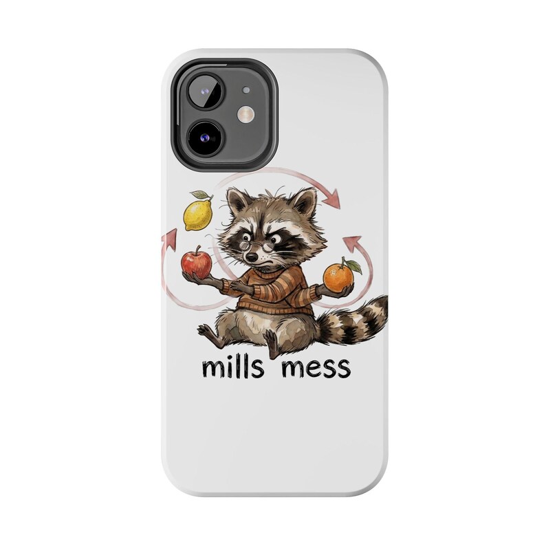 Funda para teléfono Mills Mess Mapache Malabarista - Divertido regalo de animal malabarista imagen 20