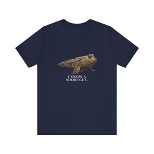 I Know A Shortcut Shirt, Funny Evolution Tee, Tiktaalik Fish Science Humor, Paleontology Gift, Prehistoric Graphic T-Shirt image 15