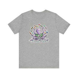 Camiseta con estampado de pulpo meditativo haciendo malabares - Regalo para cefalópodos en estado de flujo imagen 10