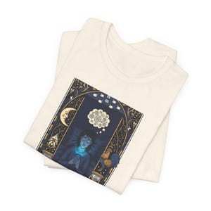 The Insomniac Tarot Card Graphic Tee - Night Owl Witchy Gift image 7