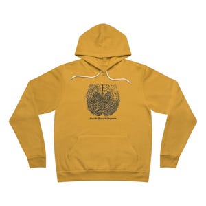 Fear Is the Misuse of the Imagination Hoodie - Dark Art Quote Gift Bild 3
