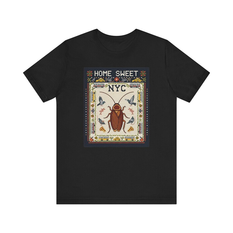 Home Sweet NYC Graphic Tee - New York City Animal Art Gift afbeelding 3