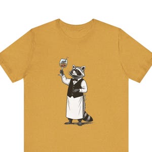 Trash Panda Sommelier Graphic Tee - Raccoon Wine Humor Gift image 1