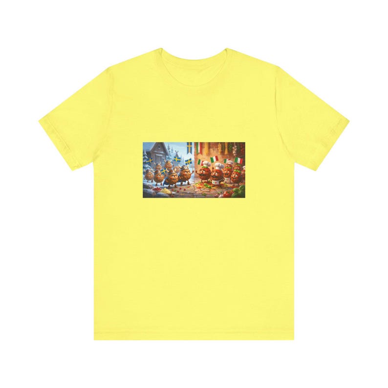 Meatball Wars Sweden vs Italy Graphic Tee - Funny Food Lover Gift image 7