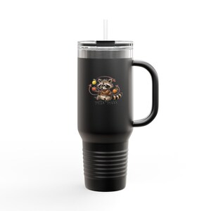 Mills Mess Raccoon Juggler Travel Tumbler - Funny Juggling Animal Gift image 3