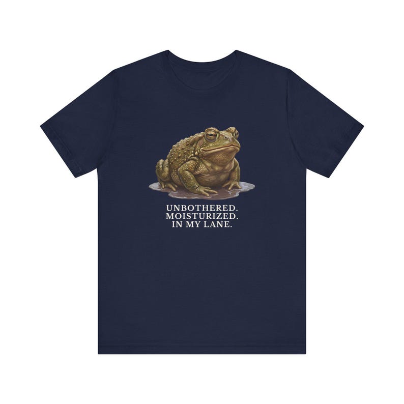 Unbothered Moisturized In My Lane Shirt, Funny Toad Tee, Frog Meme Gift, Cottagecore Self Care Graphic T-Shirt image 15