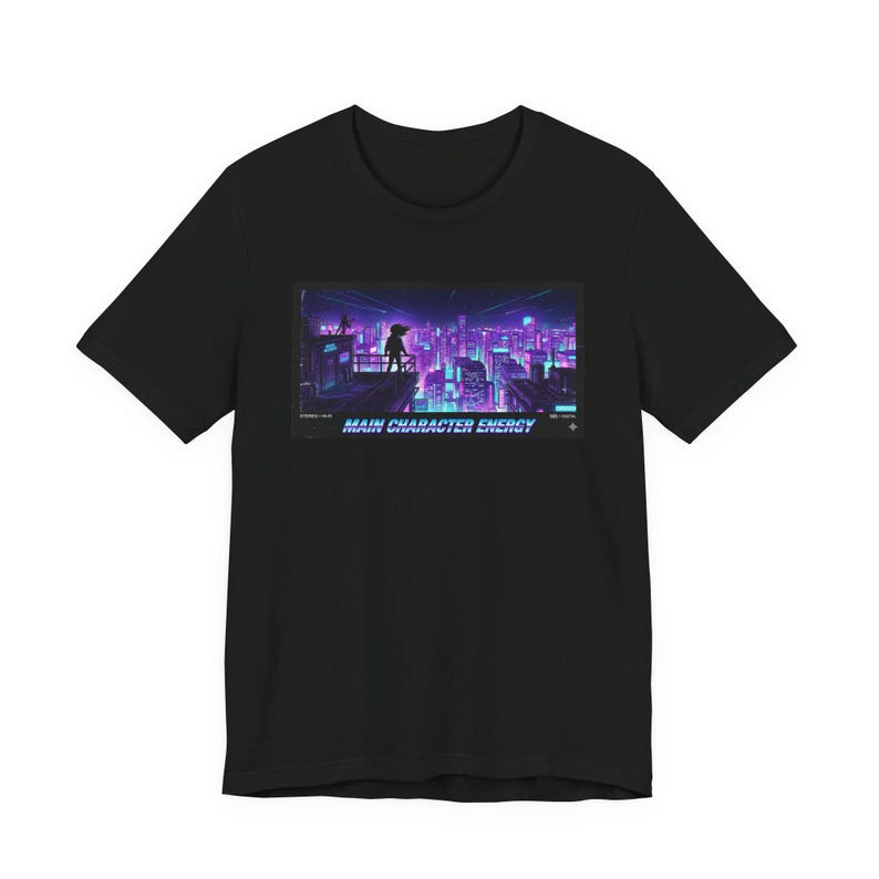 Main Character Energy Graphic Tee - Retro VHS Streetwear Gift image 8