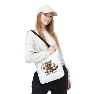 Mills Mess Raccoon Juggler Tote Bag - Funny Juggling Animal Gift image 5