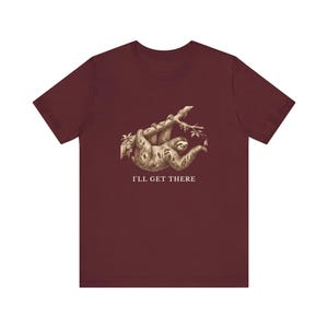 Funny Sloth T-Shirt, I'll Get There Tee, Lazy Animal Lover Gift Bild 18