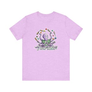 Camiseta con estampado de pulpo meditativo haciendo malabares - Regalo para cefalópodos en estado de flujo imagen 12