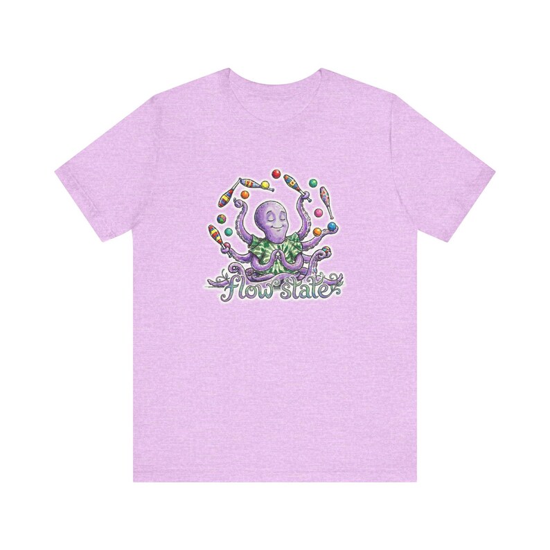 Camiseta con estampado de pulpo meditativo haciendo malabares - Regalo para cefalópodos en estado de flujo imagen 12
