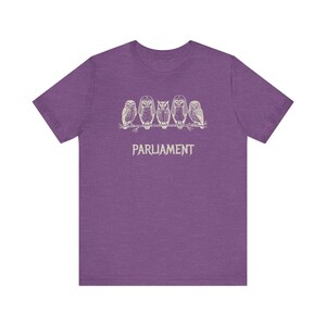 Funny Owl Shirt, Parliament of Owls Collective Noun Tee, Bird Nerd Gift, Literary Humor T-Shirt, Birder Gift, English Teacher Graphic Tee image 16